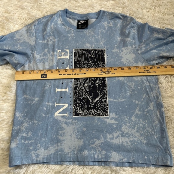 Nike | Athletic Department 1972 Elevation Map Blue Tie Dye T-Shirt - Picture 6 of 7